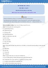 Đề thi học kì 1 Địa lí 10 - Đề số 2